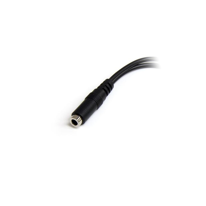 StarTech.com Câble pour séparateur de casque 4 broches de 3,5 mm vers 2 x 3 broches de 3,5 mm - F/M