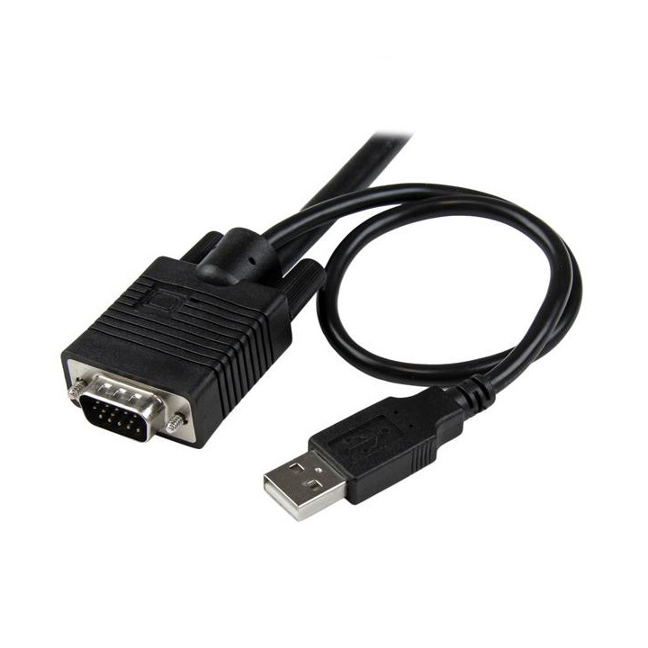 StarTech.com Switch KVM USB VGA à 2 ports - Commutateur KVM alimenté par USB avec câbles et commutateur à distance