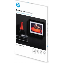 HP Papier photo Premium Plus, finition satinée, 300 g/m2, A4 (210 x 297 mm), 20 feuilles