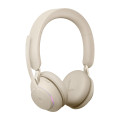 Jabra Evolve2 65 Casque Sans fil Arceau Bureau/Centre d'appels USB Type-C Bluetooth Beige