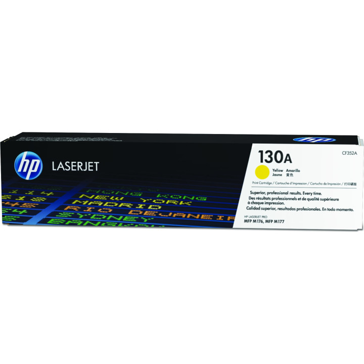HP Cartouche de toner jaune d'origine LaserJet 130A