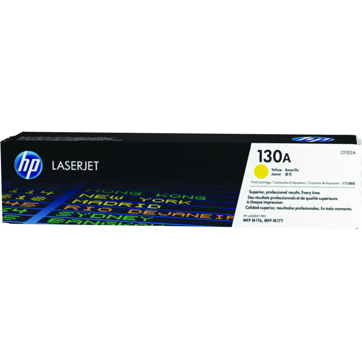 HP Cartouche de toner jaune d'origine LaserJet 130A