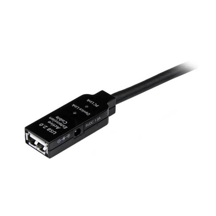 StarTech.com Câble d'extension USB 2.0 actif de 5m - Prolongateur / répéteur / rallonge USB - Mâle / Femelle