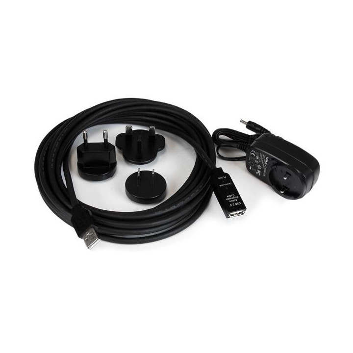 StarTech.com Câble d'extension USB 2.0 actif de 5m - Prolongateur / répéteur / rallonge USB - Mâle / Femelle