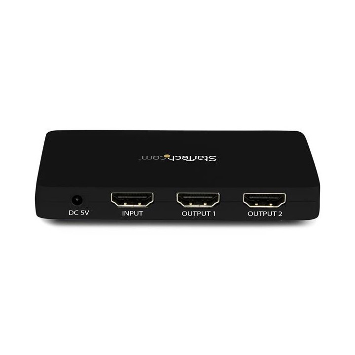 StarTech.com Splitter vidéo HDMI 4K à 2 ports - Répartiteur HDMI 1 x 2 avec boîtier en aluminium