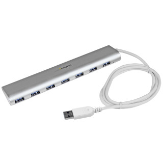 StarTech.com Hub USB à 7 Ports avec Ethernet, USB-A, Gigabit Ethernet/GbE, USB 5Gbps, Design Robuste, Alimentation par Bus, Hu