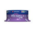 Verbatim DVD+R Double Layer 8x Matt Silver 25pk Spindle 8,5 Go DVD+R DL 25 pièce(s)