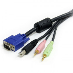StarTech.com Câble pour Switch KVM VGA avec USB et Audio et Micro - 1.80m