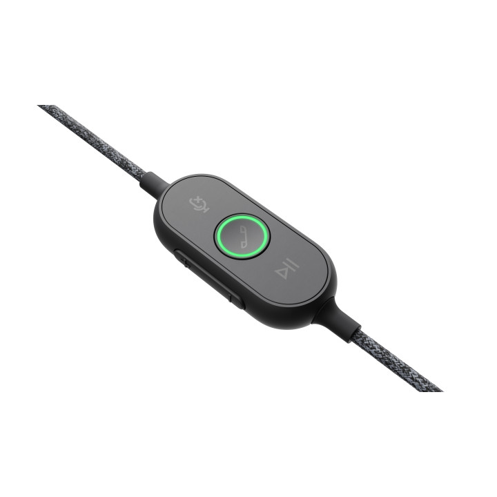 Logitech 981-000875 écouteur/casque Avec fil Arceau Appels/Musique USB Type-C Graphite