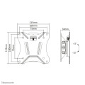 Neomounts NM-W60BLACK Support d'écran mural 10-30" - inclinable