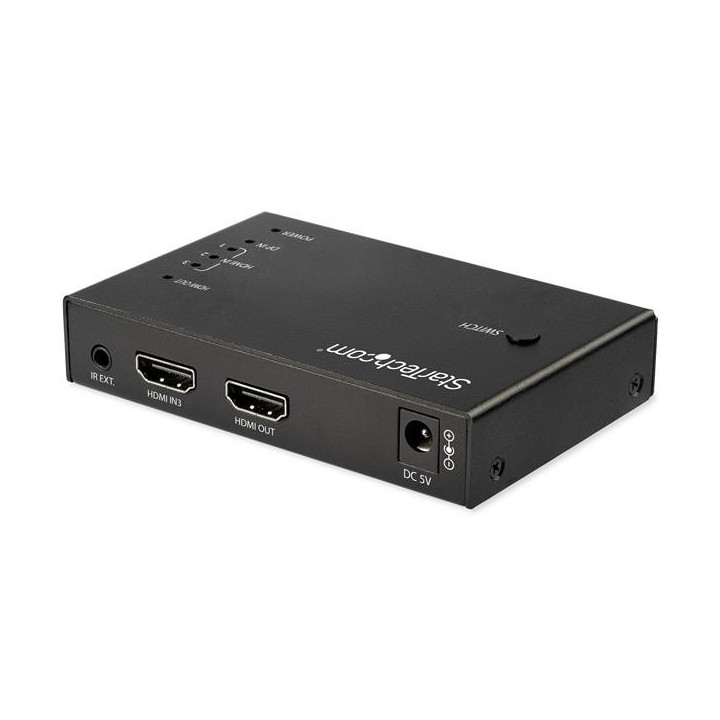 StarTech.com Switch commutateur HDMI 4K 60 Hz à 4 entrées - 3x HDMI 1x DisplayPort