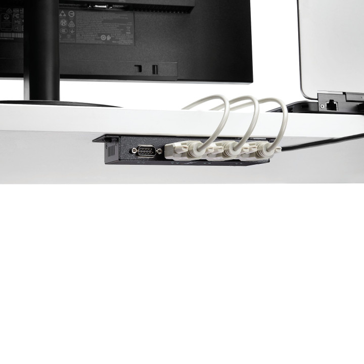 StarTech.com Hub adaptateur USB vers série DB9 RS232 4 ports – Montage sur rail DIN industriel et mural