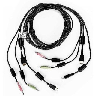 Vertiv Avocent 1 x HDMI (Type A) Mâle Audio/Vidéo numérique, Type B USB, 2 x Mini Jack Audio - 1 x HDMI (Type A) Mâle Audio