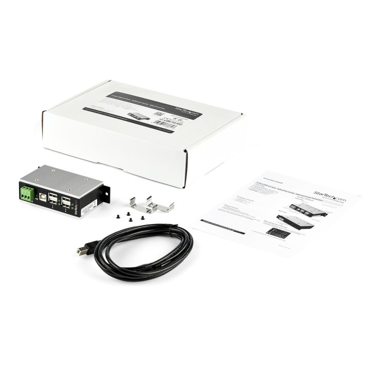 StarTech.com Multiprise USB 2.0 industrielle à 4 ports avec protection électrostatique (ESD) 15 kV