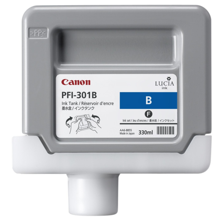 Canon PFI-301GY Pigment Blue Ink Cartridge cartouche d'encre 1 pièce(s) Original Bleu