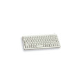 CHERRY G84-4100 COMPACT KEYBOARD Clavier filaire miniature, USB/PS2, gris clair, AZERTY - FR
