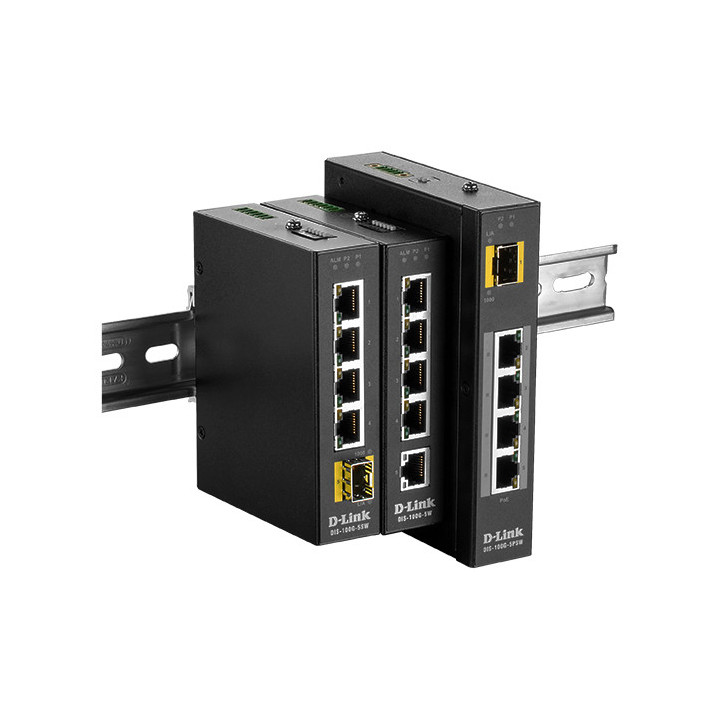 D-Link DIS‑100G‑5W Non-géré L2 Gigabit Ethernet (10/100/1000) Noir