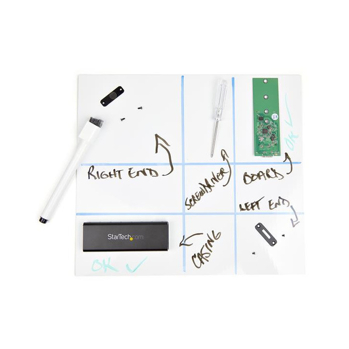 StarTech.com Tapis de projet magnétique - 24 cm x 27 cm