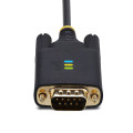 StarTech.com 2P6FFC-USB-SERIAL changeur de genre de câble USB-A 2 x DB-9 RS-232 Noir, Gris