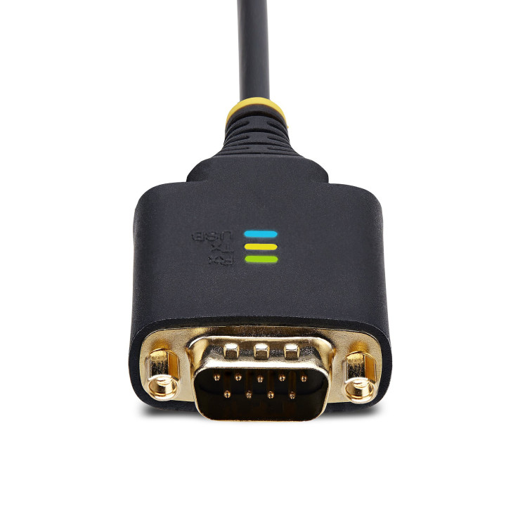 StarTech.com 2P6FFC-USB-SERIAL changeur de genre de câble USB-A 2 x DB-9 RS-232 Noir, Gris