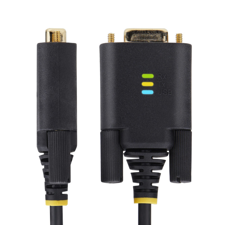 StarTech.com 2P6FFC-USB-SERIAL changeur de genre de câble USB-A 2 x DB-9 RS-232 Noir, Gris