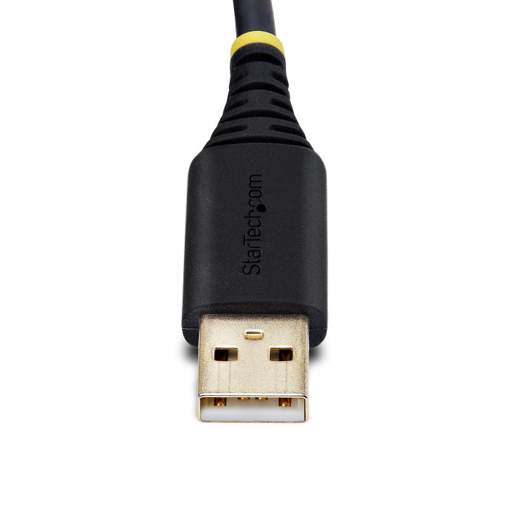 StarTech.com Adaptateur USB vers Série de 2 Ports de 60cm, Vis/Écrous DB9 Interchangeables, COM Rétention, Câble Convertiss