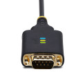 StarTech.com Adaptateur USB vers Série de 2 Ports de 60cm, Vis/Écrous DB9 Interchangeables, COM Rétention, Câble Convertiss