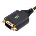 StarTech.com Adaptateur USB vers Série de 2 Ports de 60cm, Vis/Écrous DB9 Interchangeables, COM Rétention, Câble Convertiss