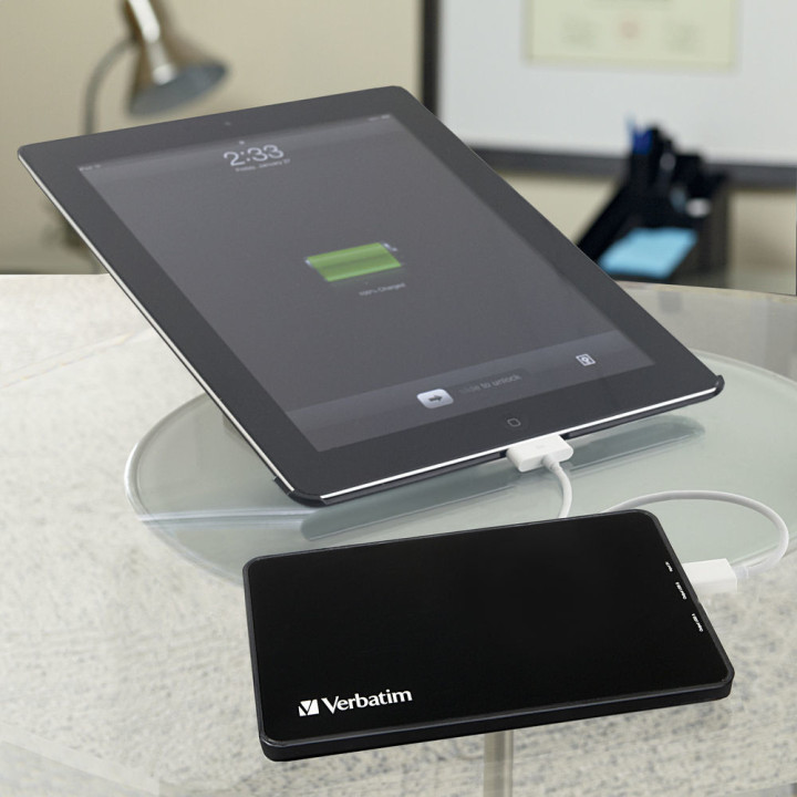 Verbatim Portable Power Pack 10000 mAh Lithium Polymère (LiPo) Noir