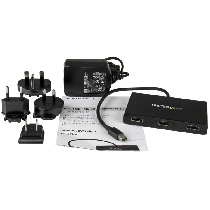 StarTech.com Splitter multi-écrans Mini DisplayPort vers 3x HDMI - Hub MST à 3 ports