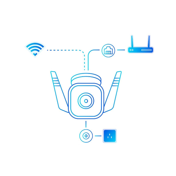 TP-Link Tapo TC65 caméra de sécurité Bullet (shape) Caméra de sécurité IP Extérieure 2304 x 1296 pixels Plafond/mur