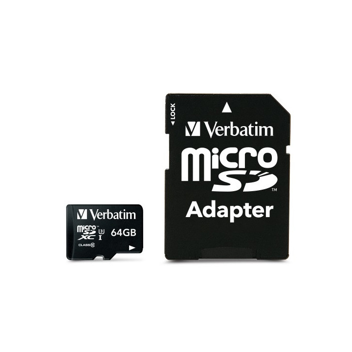 Verbatim Pro 64 Go MicroSDXC UHS Classe 10