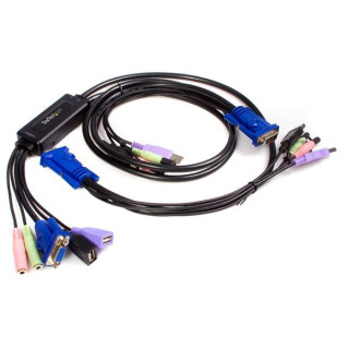StarTech.com Câble Commutateur KVM 2 Ports VGA, USB et Audio - Switch KVM - 2048x1536