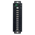 StarTech.com Hub USB 2.0 10 ports Industriel - Hub USB Robuste avec Protection ESD Niveau 4 - Hub USB-A Montable sur Mur/Bureau