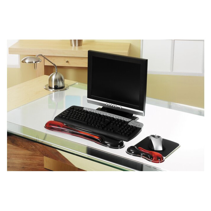 Kensington Tapis de souris Duo Gel coloris rouge/gris foncé