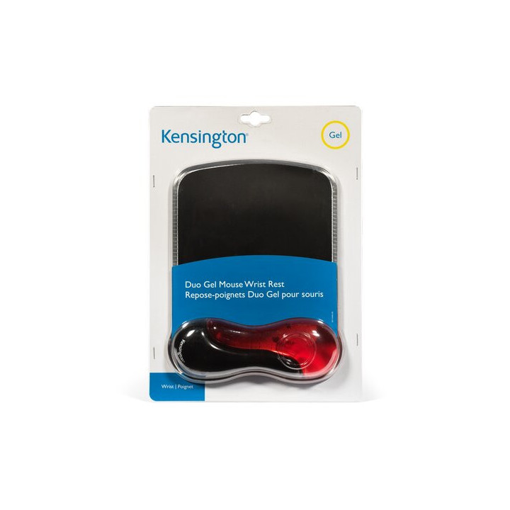 Kensington Tapis de souris Duo Gel coloris rouge/gris foncé