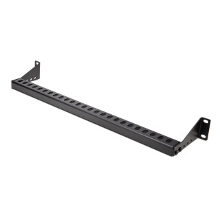 StarTech.com Guide-Câbles Montable en Rack 1U avec Profondeur Réglable, Support de Câbles pour Racks/Armoires 19", Barre de 