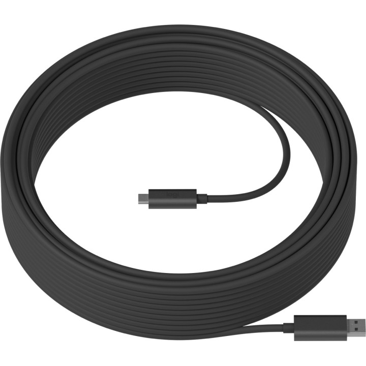 Logitech 939-001799 câble USB USB 3.2 Gen 2 (3.1 Gen 2) 10 m USB A USB C Graphite