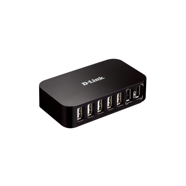 D-Link DUB-H7 USB 2.0 Type-B 480 Mbit/s Noir