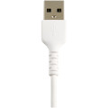 StarTech.com Câble USB-A vers Lightning Blanc Robuste 30cm - Câble de Charge/Synchronisation de Type A vers Lightning en Fibr