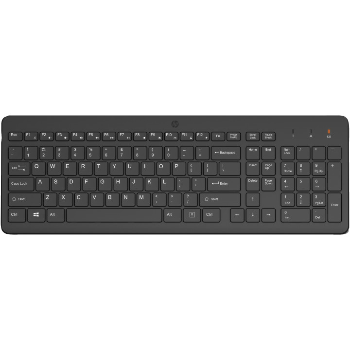 HP 225 Wireless Keyboard - Tastatur clavier Universel RF sans fil Noir