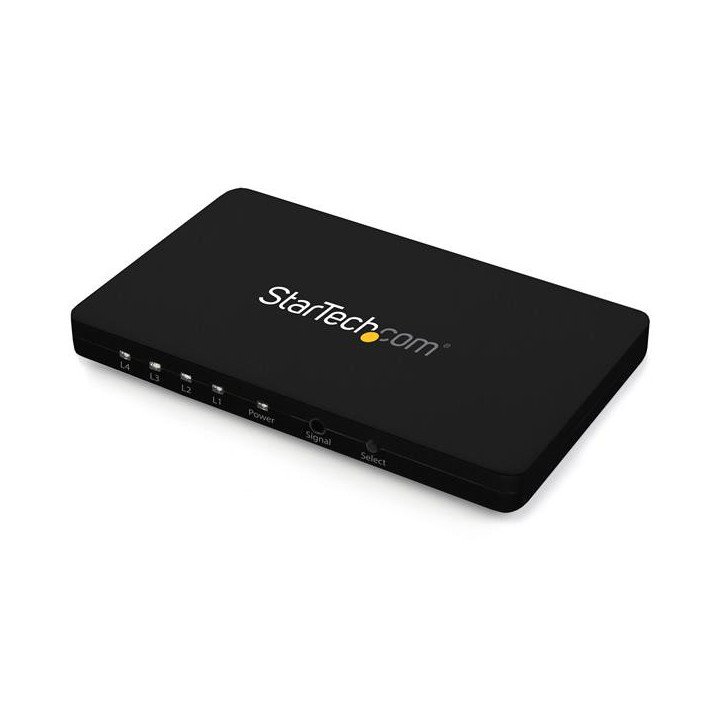 StarTech.com Switch HDMI automatique à 4 ports avec boîtier en aluminium et support MHL - Commutateur HDMI 4x1 - 4K 30Hz