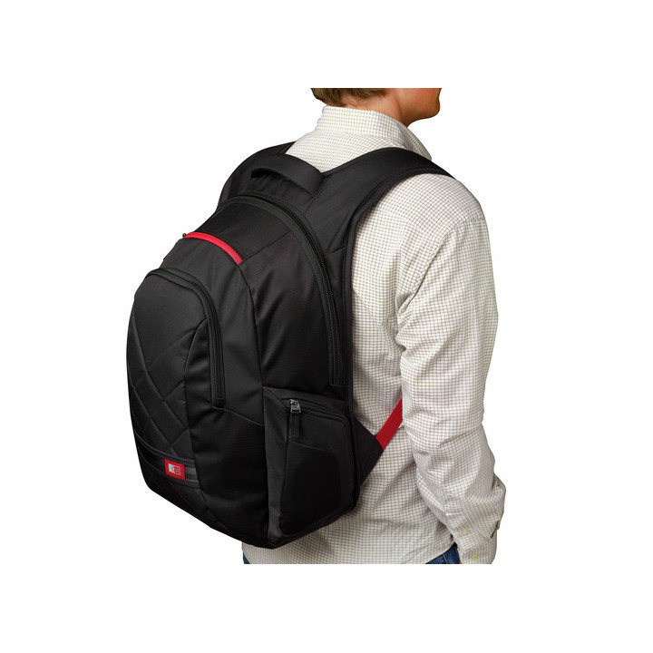Case Logic Sporty DLBP-116 Black 40,6 cm (16") Étui sac à dos Noir
