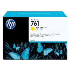 HP 761 cartouche d'encre DesignJet jaune, 400 ml