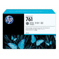 HP 761 cartouche d'encre DesignJet gris foncé, 400 ml