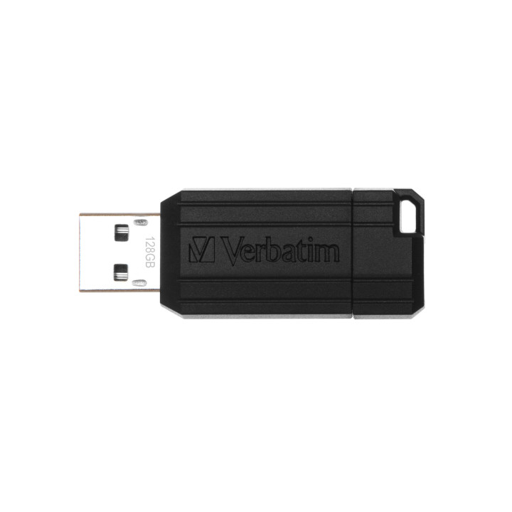 Verbatim Micro-clé USBPinStripe de 128 Go - noire
