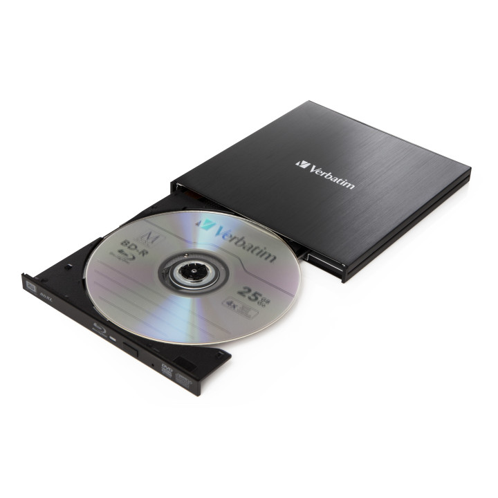 Verbatim External Slimline lecteur de disques optiques Blu-Ray RW Noir