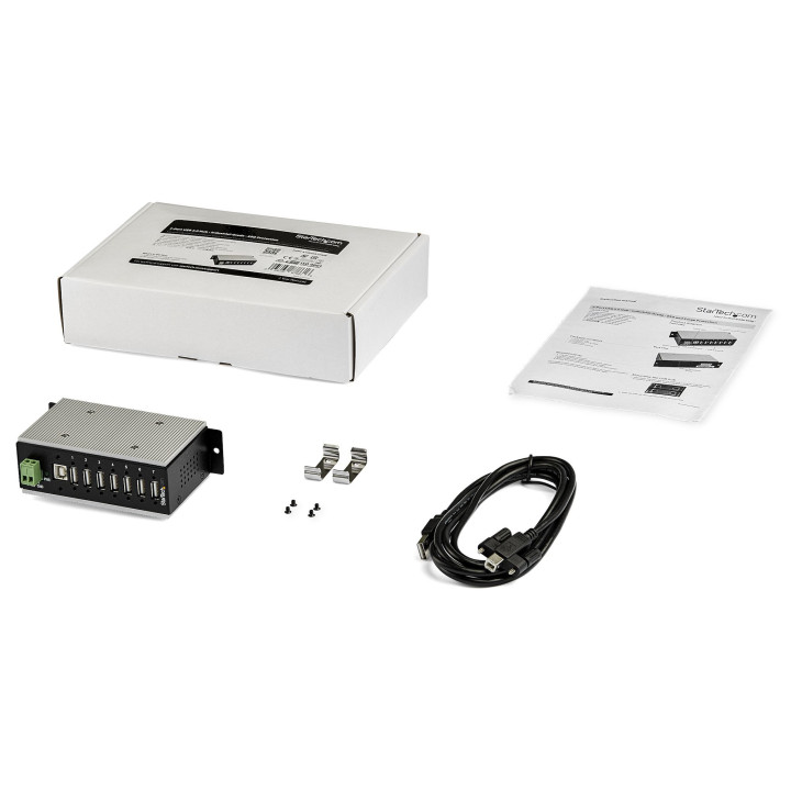 StarTech.com Multiprise USB 2.0 industrielle à 7 ports avec protection électrostatique (ESD) 15 kV