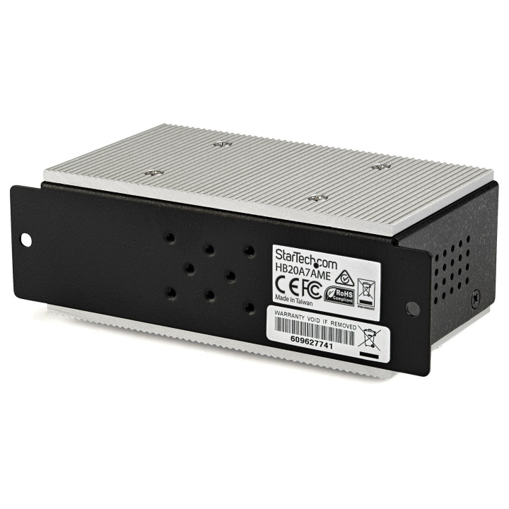 StarTech.com Multiprise USB 2.0 industrielle à 7 ports avec protection électrostatique (ESD) 15 kV