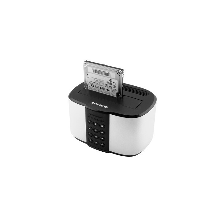 Freecom mDock Keypad Secure USB 3.2 Gen 1 (3.1 Gen 1) Type-C Noir, Gris